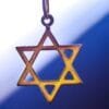 a star of david hanging from a chain