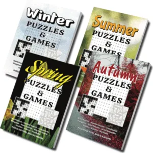 Seasonal Puzzles & Games Book Covers