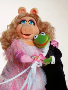 Miss Piggy and Kermit